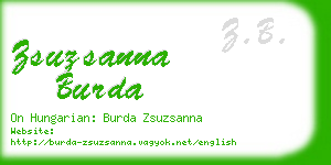 zsuzsanna burda business card